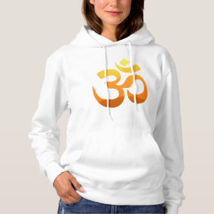 Benutzerdefiniertes Yoga Om Mantra Gold Sonnen Sym Hoodie