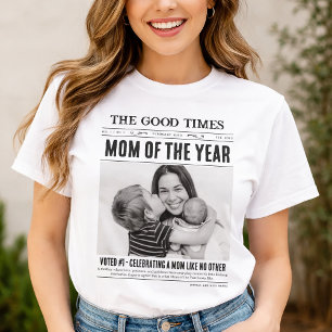 Benutzerdefiniertes Zeitungs-Shirt, Mutter des Jah T-Shirt