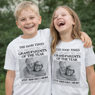 Benutzerdefiniertes Zeitungsshirt, Großeltern des T-Shirt