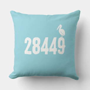 Benutzerdefiniertes Zip-Code-Design mit Pelican -  Kissen