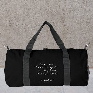 Benutzerdefiniertes Zitat - Erstellen Sie Ihr eige Duffle Bag