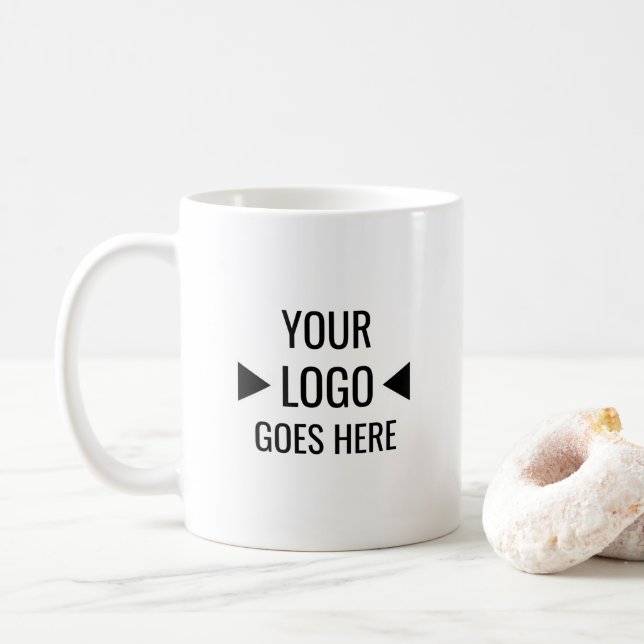 Benutzerfreundliches Firmenlogo Kaffeetasse (Mit Donut)