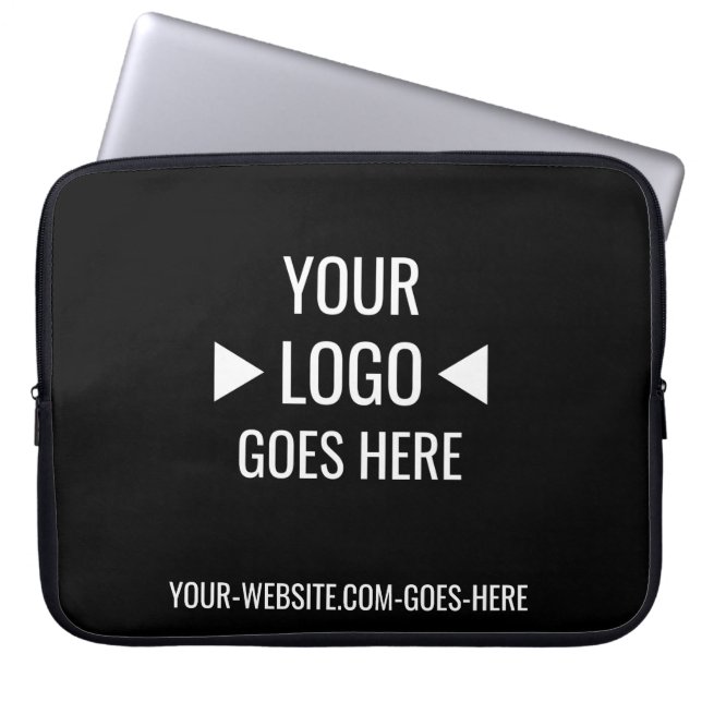 Benutzerfreundliches Firmenlogo Laptopschutzhülle (Vorderseite)