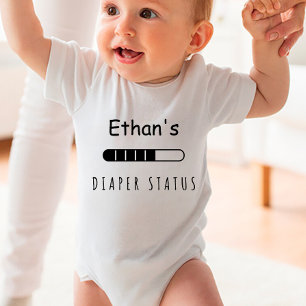 Benutzerwindel-Status Lustig Baby Strampler