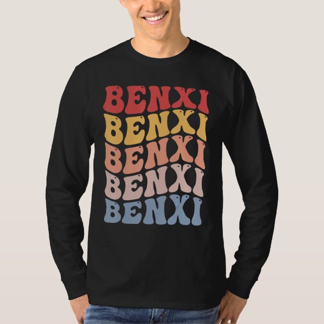 Benxi City Groovy Retro T-Shirt (Vorderseite)