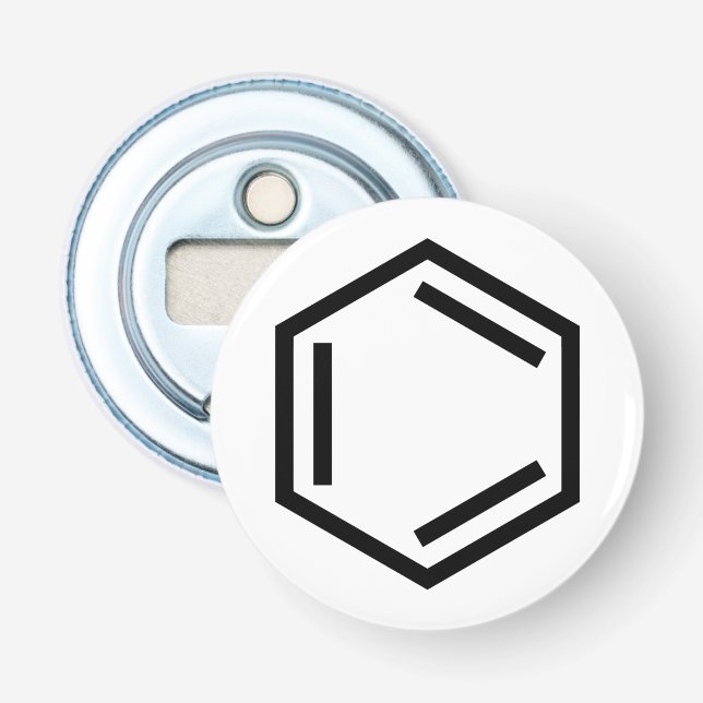 BENZENE RING SYMBOL FLASCHENÖFFNER (Vorderseite)