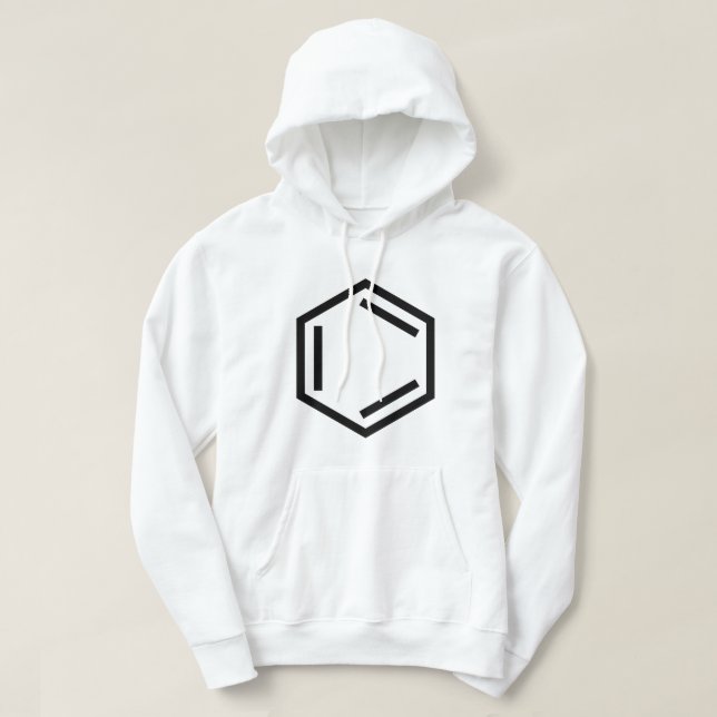 BENZENE RING SYMBOL HOODIE (Design vorne)