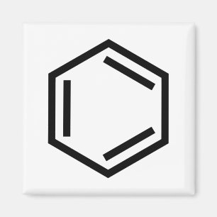 BENZENE RING SYMBOL MAGNET