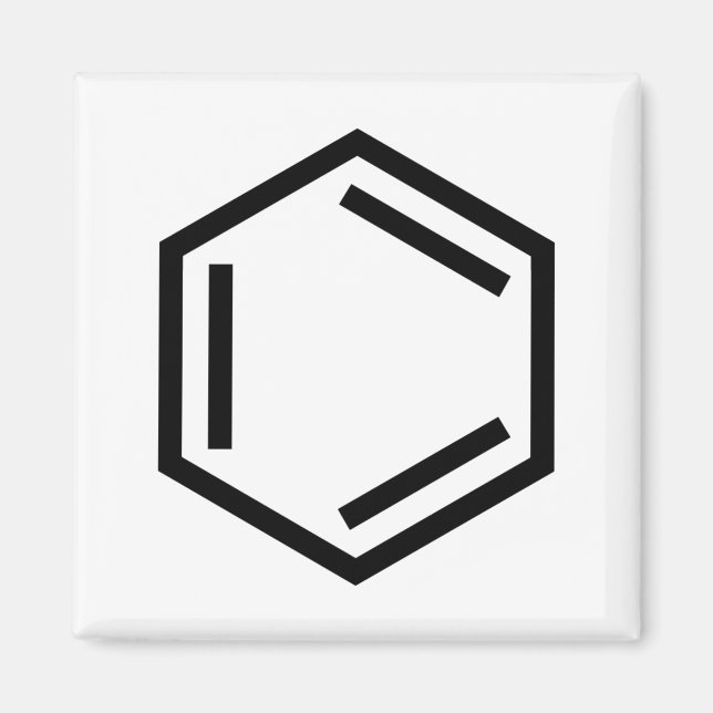 BENZENE RING SYMBOL MAGNET (Vorne)