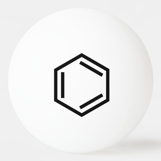 BENZENE RING SYMBOL TISCHTENNISBALL (Vorderseite)