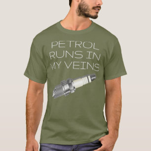 Benzin bewegt sich in meinen Venen gearhead Mechan T-Shirt