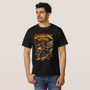 Benzin in meinen Adern - Wilder Fahrer T-Shirt