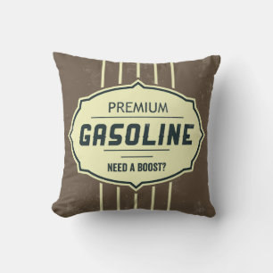 Benzin Retro Label Designer Akzente Kissen