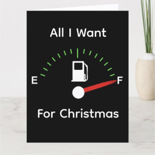 Benzin zu Weihnachten Karte