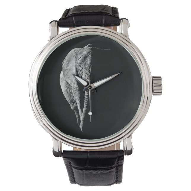 Beobachten Sie afrikanische Elefanten Armbanduhr (Vorderseite)