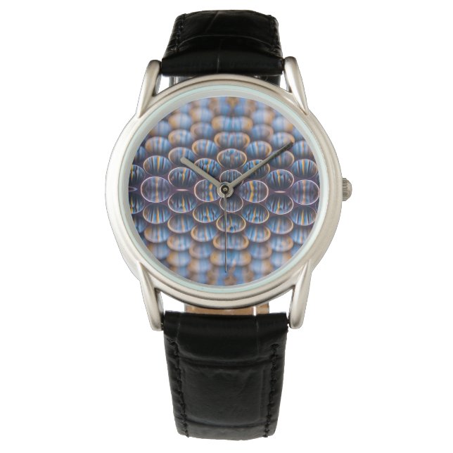 Beobachten Sie mit Abstrakten futuristischen Honig Armbanduhr (Vorderseite)
