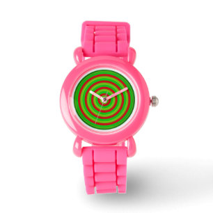 Beobachten Sie mit farbenfrohen Kreismustern Armbanduhr