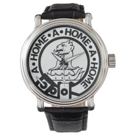 Beobachten Sie mit fett Zuhause-Wappen Armbanduhr