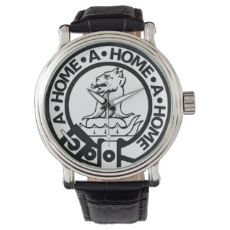 Beobachten Sie mit fett Zuhause-Wappen Armbanduhr