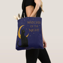 Beobachter der Nacht - Halloween-Schwarze Katze