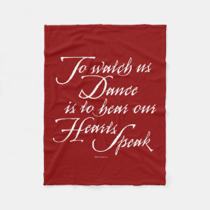 Beobachtet uns beim Tanzen Fleecedecke