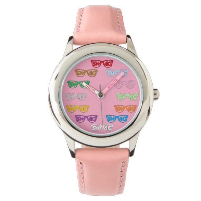 Beobachtung (pink) armbanduhr (Vorderseite)