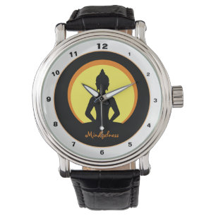 Beobachtung und Meditation (Buddha) Armbanduhr