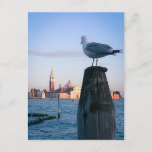 Beobachtung von Gondeln in Venedig Postkarte