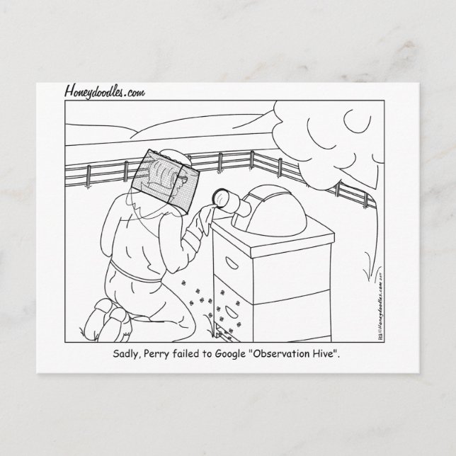 Beobachtungshebel - Grußkarte Postkarte (Vorderseite)