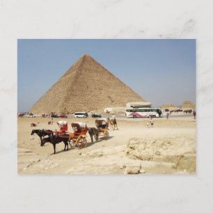 Beobachtungsplattform um die Cheops-Pyramide Postkarte