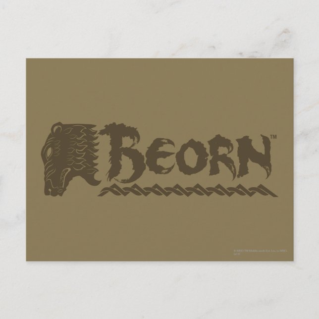 BEORN™ Beatenkopf Name Postkarte (Vorderseite)