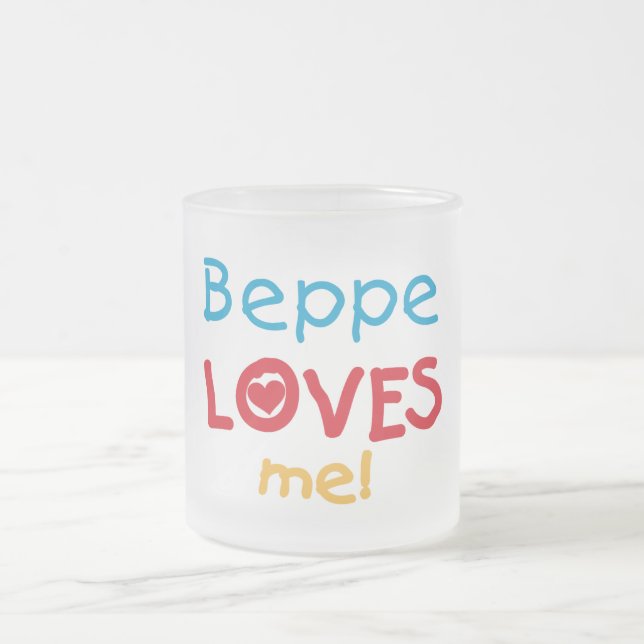 Beppe Lieben Me T - Shirt und Geschenke Mattglastasse (Mittel)
