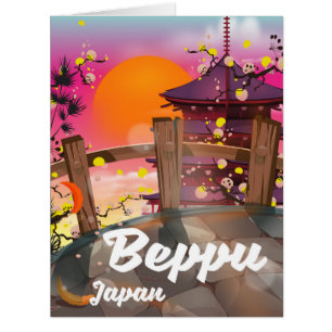 Beppu Japanisches Reiseplakat