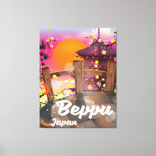 Beppu Japanisches Reiseplakat Leinwanddruck