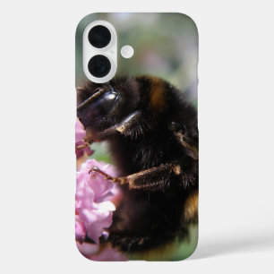 Bequeme Bumblebee und rosa Blume iPhone Case