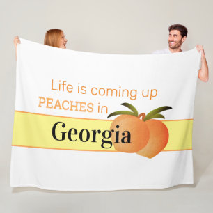 Bequeme Georgia-Pfirsich-Fleece-Decke (groß) Fleecedecke
