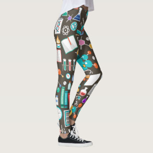 Bequemes Wissenschaft- und Chemie-Muster Leggings