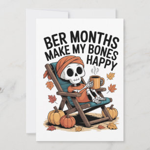 Ber Monate machen meine Knochen glücklich Frohe We Feiertagskarte
