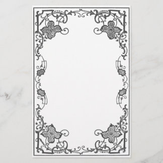 Beränderte Rose (Schnee) Briefpapier