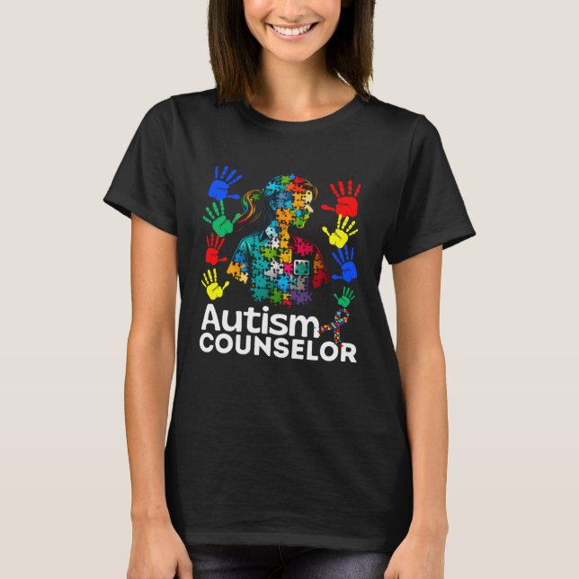 Berater Autismus Navigieren Autismus Autismus Coun T-Shirt (Vorderseite)
