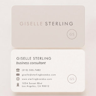 Berater Blush Pink Professionell Visitenkarte