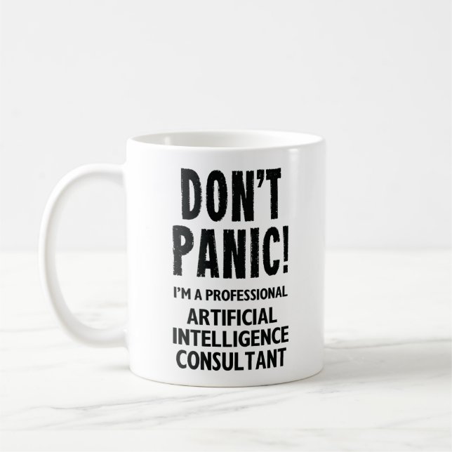 Berater für künstliche Intelligenz Kaffeetasse (Links)