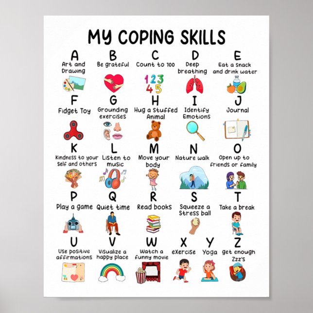 Berater für meine Copyright-Fähigkeiten Alphabet P Poster (Vorne)