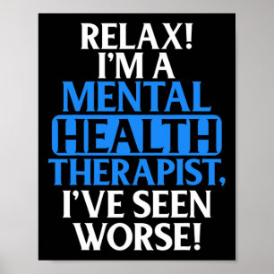 Berater gibt Mental Health Therapeut für Männer Wo Poster