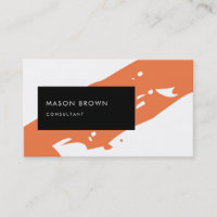 Berater Modern Orange Diagonale Black Rectangle