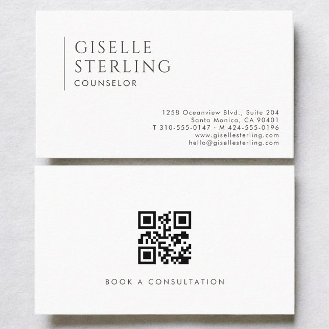 Berater Modern Professional QR Code Visitenkarte (Von Creator hochgeladen)