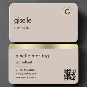 Berater Neutral Gold QR-Code Visitenkarte