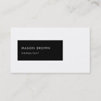 Berater Profi Modern Black Rectangle