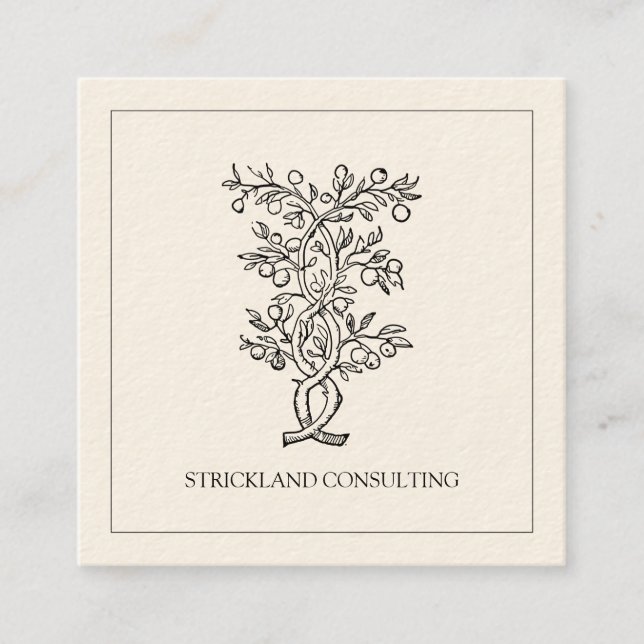 Berater Quadratische Visitenkarte (Vorderseite)