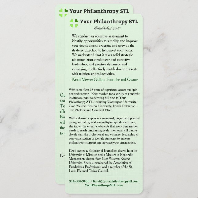 Beraterbroschüre Einladung (Vorne/Hinten)